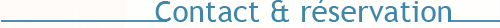ELEMENTS - contact & réservation